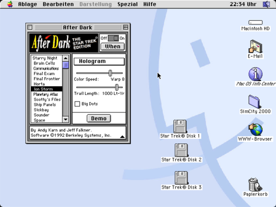 After Dark for Macintosh, Star Trek Edition!