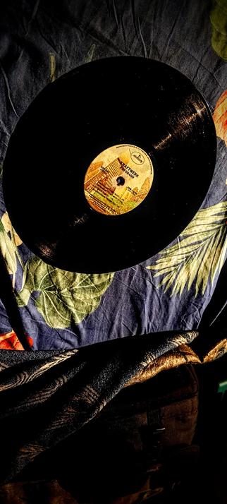 The photograph features a vinyl record with a label that reads "KRAFTWERK AUTOBahn." The record is placed on a fabric with a tropical leaf pattern, predominantly in shades of blue, green, and yellow. The record itself is black with a reflective surface, and the label is yellow with black text and an image of buildings. The fabric beneath the record has a crumpled texture, and the lighting creates a contrast between the dark areas and the illuminated parts of the record and fabric. The overall composition highlights the record as the central object, with the fabric providing a colorful and textured background.

Provided by @altbot, generated privately and locally using Ovis2-8B

🌱 Energy used: 0.169 Wh
