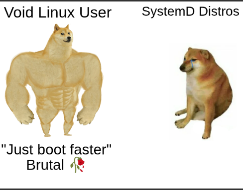 Meme about linux distro