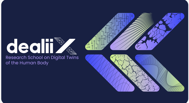 Einladung zur Research School von dealiiX. Grafik: https://www.dealii-x.eu/