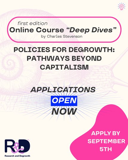 Applications are open now for the first edition of the "deep dive" online course. Apply by September 5th.