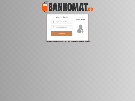 Screenshot of phishing site