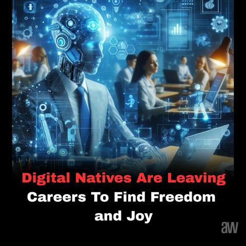 Digital natives choosing life balance over corporate stress