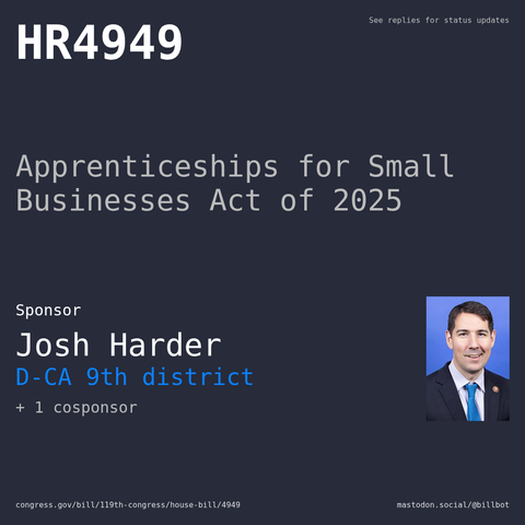 Description of HR4949, and a depiction of its sponsor, Josh Harder.