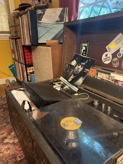 Peter Gabriel on the turntable
