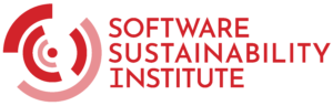 Series of partial sections of red rings in varying shades followed by the text Software Sustainability Institute