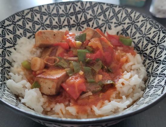 Essen in einer Schale
