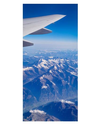Les alpes, vu de haut.
