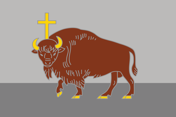 Flag of Republic of Perloja, a former micronation.