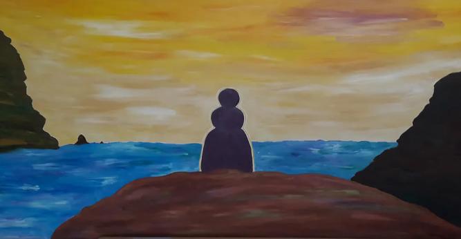 Anakhora 
Peinture à l'huile - 80x40
2023