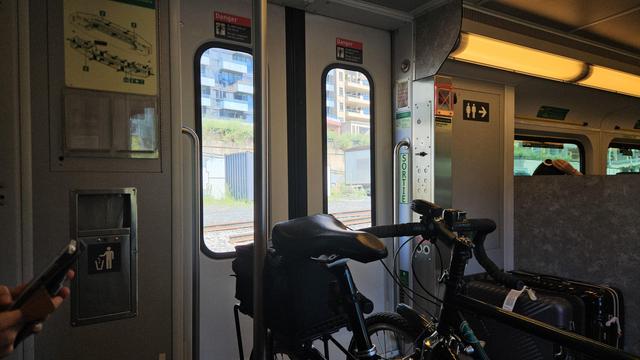 2  bicycles on a GO Train