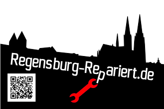 Logo Regensburg-Repariert mit QR-Code