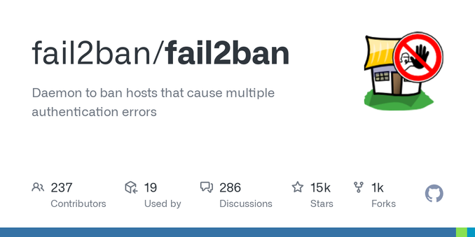 Daemon to ban hosts that cause multiple authentication errors - fail2ban/fail2ban