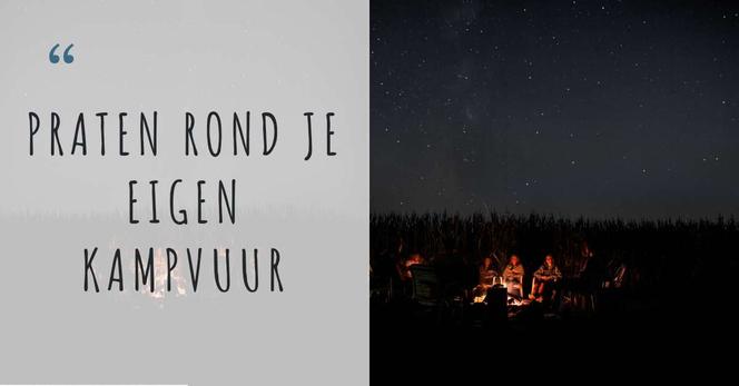 Foto van mensen rond een kampvuur - als illustratie bij een pleidooi voor meer autonome marketing (en minder afhankelijkheid van social media)