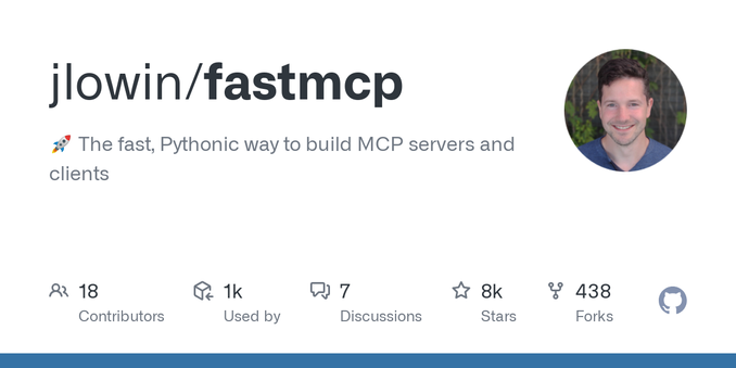 🚀 The fast, Pythonic way to build MCP servers and clients - jlowin/fastmcp