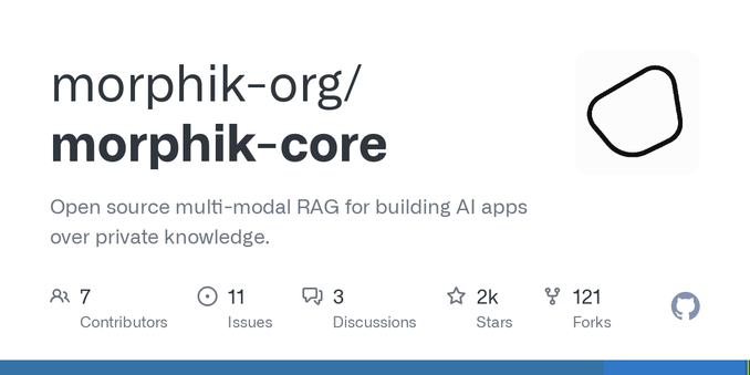 Open source multi-modal RAG for building AI apps over private knowledge.  - GitHub - morphik-org/morphik-core: Open source multi-modal RAG for building AI apps over private knowledge.