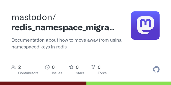 Documentation about how to move away from using namespaced keys in redis - mastodon/redis_namespace_migration
