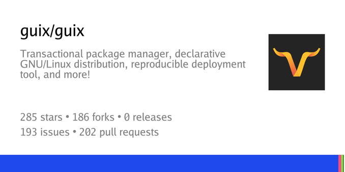 Summary card of repository guix/guix