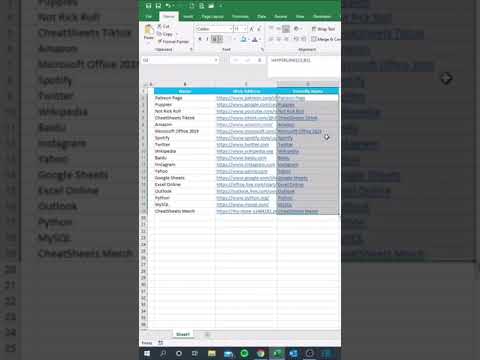 HYPERLINK! #Tip77 #excel #spreadsheet #googlesheets #sheet #cheat #usefultips #exceltips #hyperlink