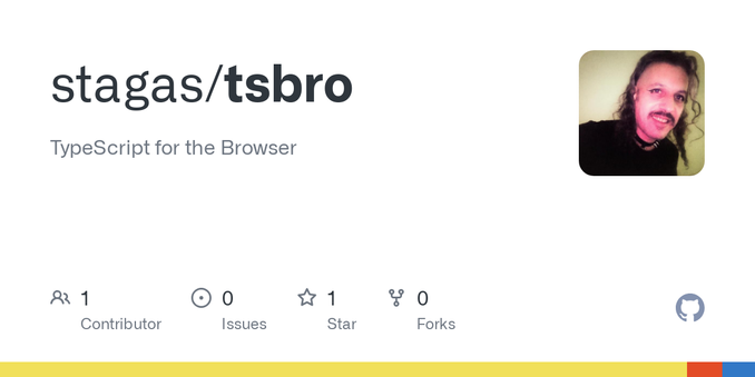TypeScript for the Browser. Contribute to stagas/tsbro development by creating an account on GitHub.