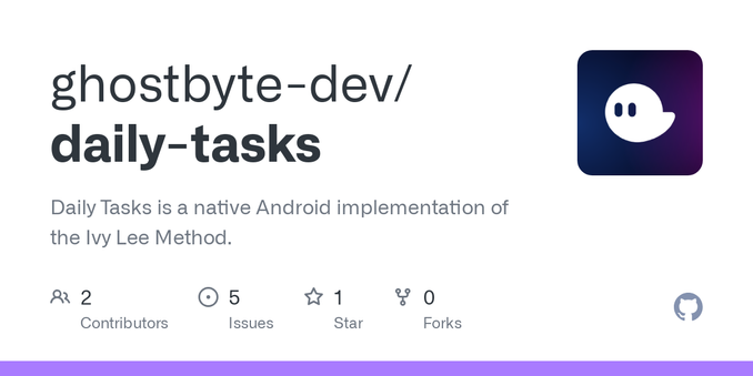 Daily Tasks is a native Android implementation of the Ivy Lee Method. - ghostbyte-dev/daily-tasks