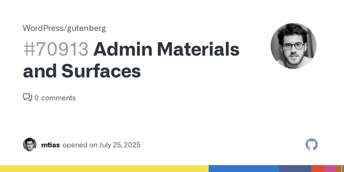 As we further develop the primitives that make up the overall admin system (#53322) it seems important to map out the main elements that compose it. This issue focuses largely on how things might w...
