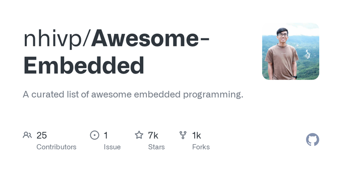 A curated list of awesome embedded programming. Contribute to nhivp/Awesome-Embedded development by creating an account on GitHub.