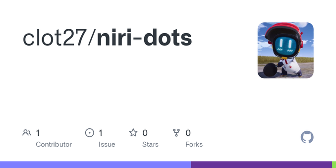 Contribute to clot27/niri-dots development by creating an account on GitHub.