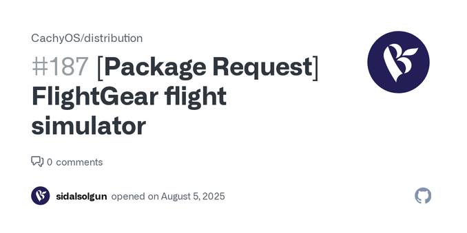 I created a topic about this but then I deleted my account as I thought I would be happy with Kubuntu and I was wrong so I'm back again. Anyway, I request FlightGear's latest stable version at Cach...