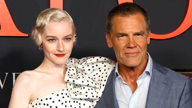 Julia Garner and Josh Brolin attend the Los Angeles premiere of Warner Bros. and New Line’s ‘Weapons’ at the United Theater on Broadway on July 31, 2025.