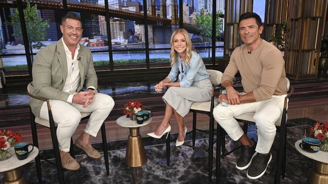 LIVE WITH KELLY AND MARK - Kelly Ripa and Mark Consuelos co-host “Live with Kelly and Mark”, featuring guests Jesse Palmer and Maria Menounos with coverage airing on Wednesday, July 2, 2025. Live with Kelly and Mark airs weekdays on ABC. (DisneyLorenzo Bevilaqua)    Maria Menounos, Kelly Ripa, Mark Consuelo