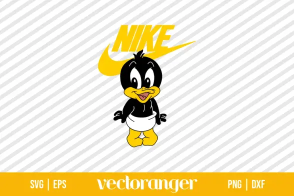 Daffy Duck Nike SVG Layered