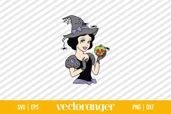 Halloween Snow White Princess SVG