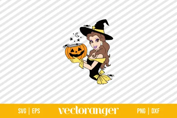 Belle Beauty and the Beast Halloween SVG