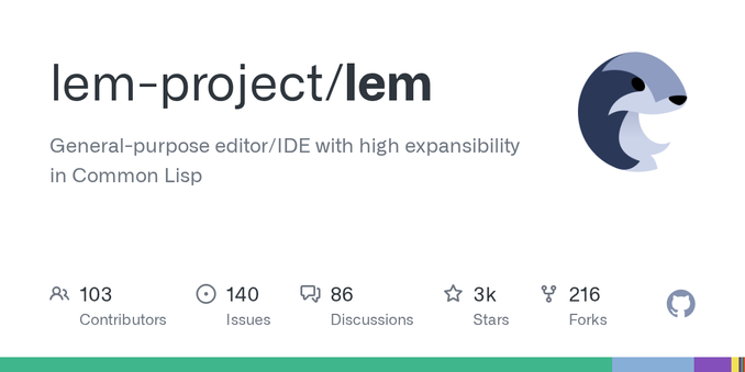 General-purpose editor/IDE with high expansibility in Common Lisp - lem-project/lem