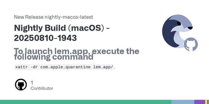 To launch lem.app, execute the following command
xattr -dr com.apple.quarantine lem.app/