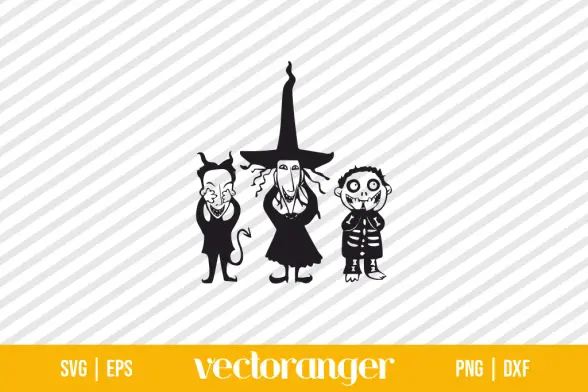 Nightmare Before Christmas Lock Shock And Barrel SVG
