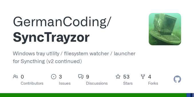 Windows tray utility / filesystem watcher / launcher for Syncthing (v2 continued) - GermanCoding/SyncTrayzor