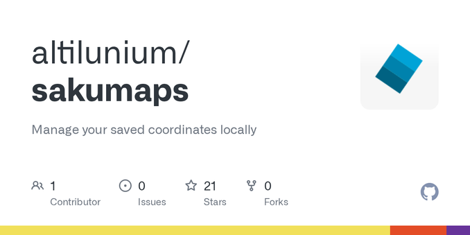 Manage your saved coordinates locally. Contribute to altilunium/sakumaps development by creating an account on GitHub.