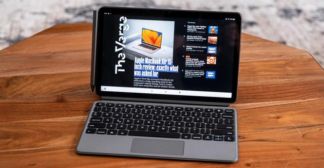 A photo of Amazon’s Fire Max 11 tablet