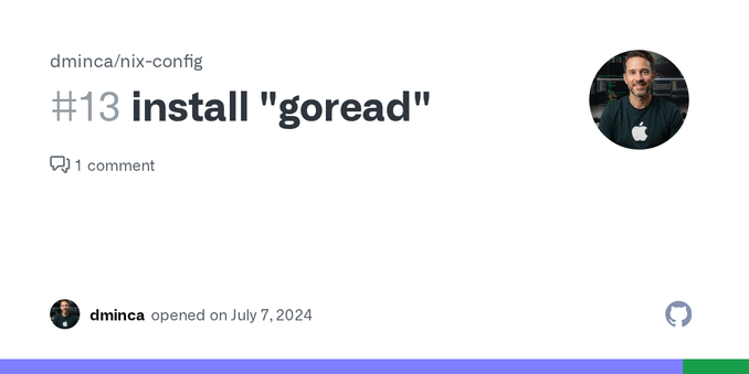 Make it possible to consume RSS feeds from the terminal with https://github.com/TypicalAM/goread