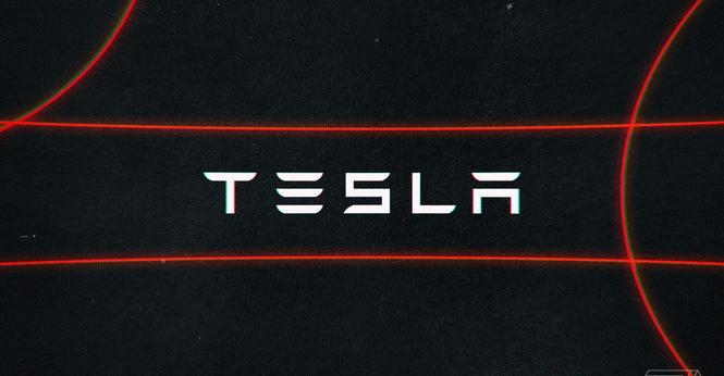 Tesla logo stock