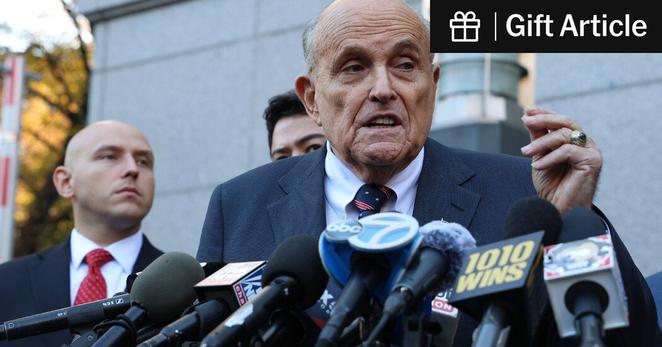 Rudolph W. Giuliani was in a car accident in New Hampshire.