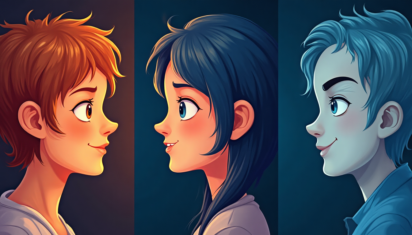 illustration of different chronotypes