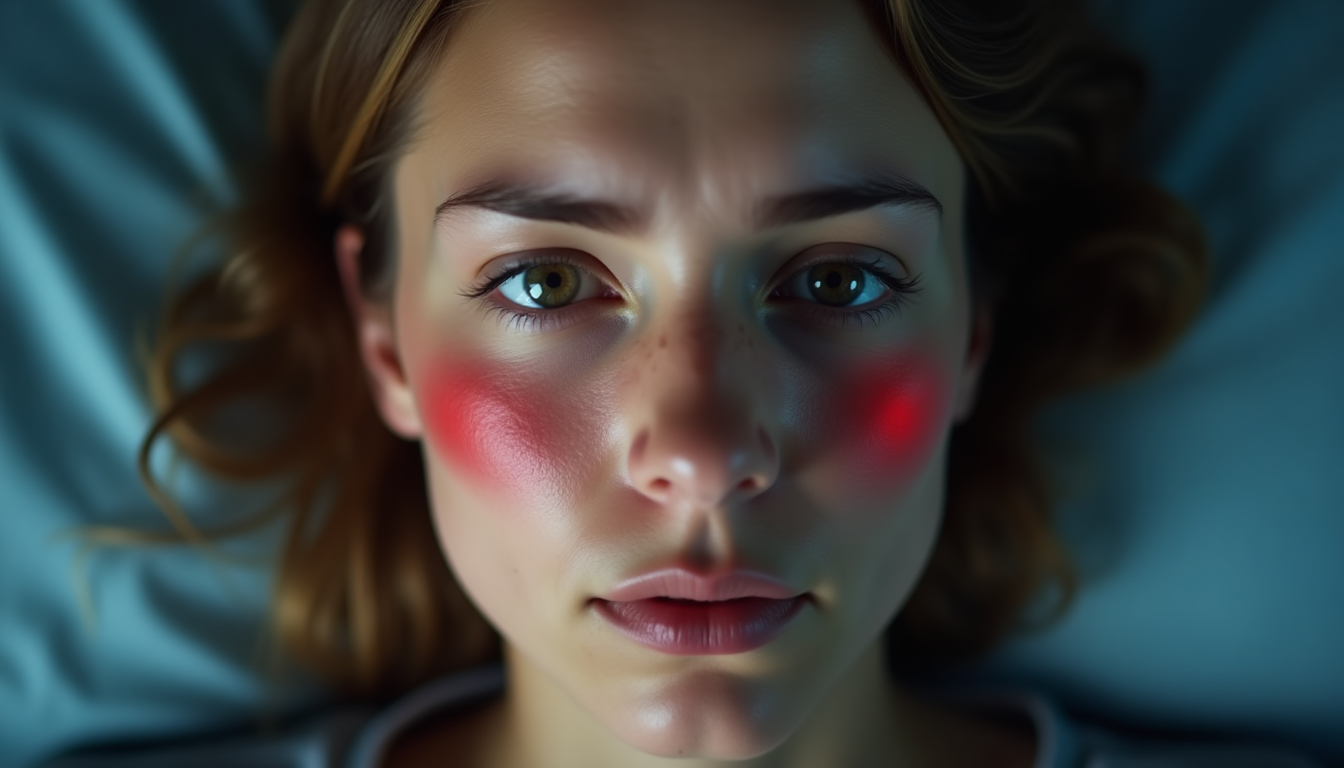 photo of a person with disrupted sleep and health issues
