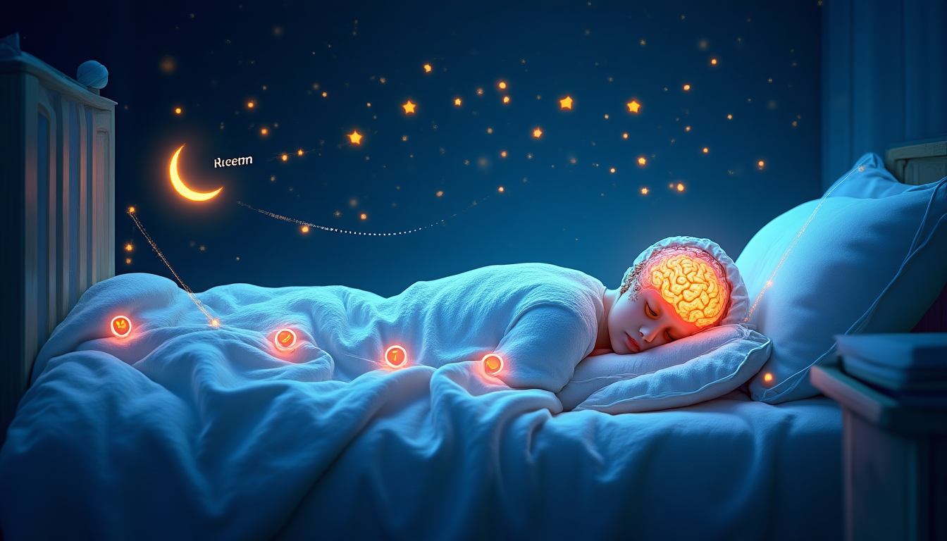 diagram depicting the stages of the sleep cycle
