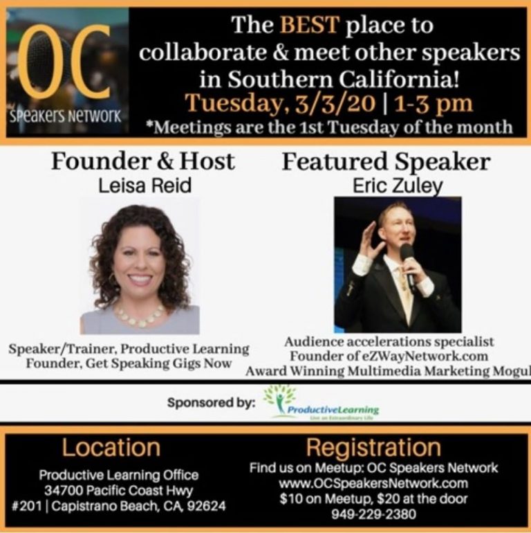 OC SPEAKERS NETWORK eZWay Family