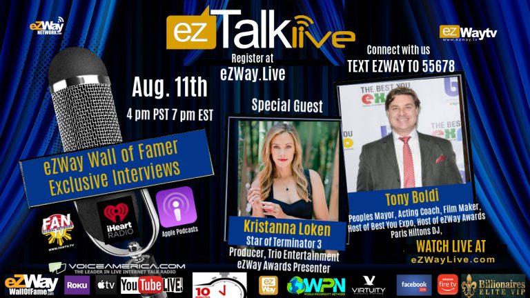 EZ TALKS LIVE with Star of Terminator 3 Kristanna Loken and Tony Boldi