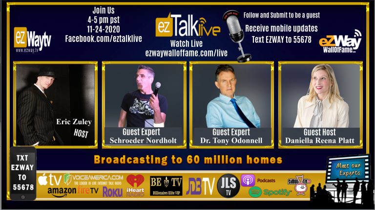 EZ TALK LIVE 11-24 Feat. Dr. Tony Odonnell & Schroeder The Composer
