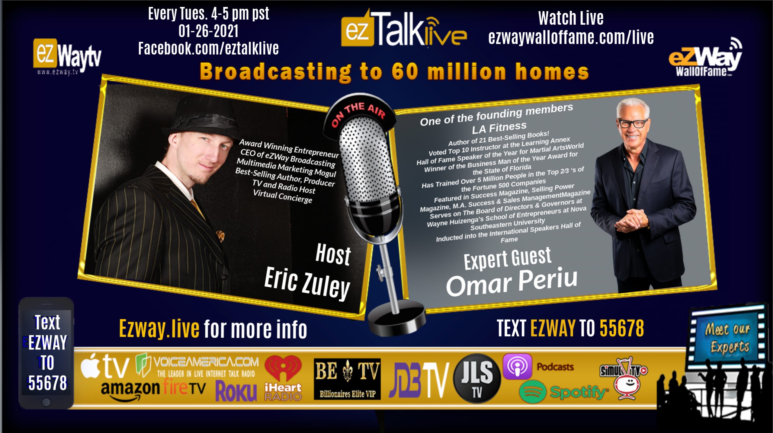 EZ TALK LIVE Entrepreneurial Success Secrets Feat. Omar Periu